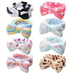 Bowknot Headband High Elasticity Hair Accessories for Spa Makeup
