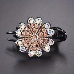Vintage Rhinestone Butterfly Hair Claw Clip