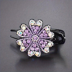 Vintage Rhinestone Butterfly Hair Claw Clip