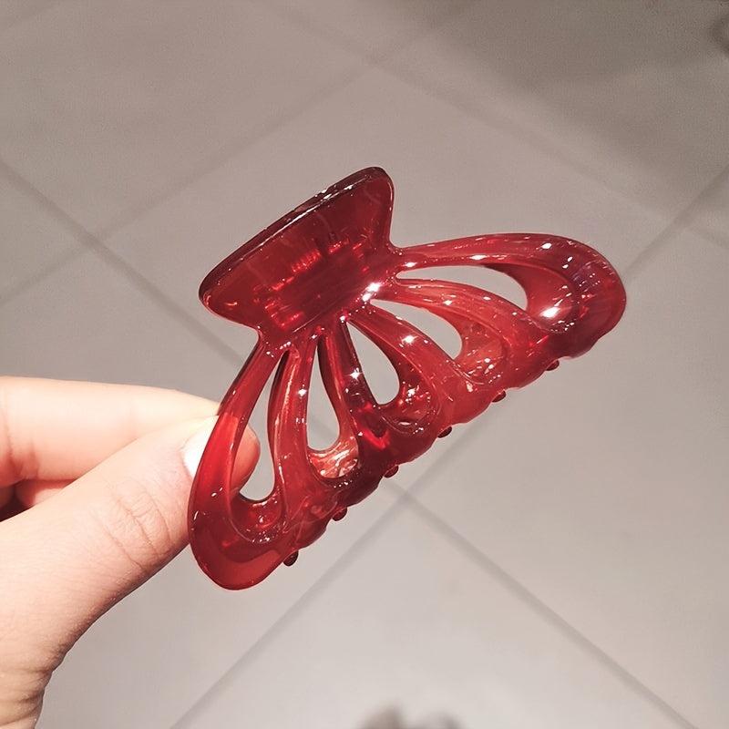 Colorful Clear Hair Claw Clip Non Slip Strong Hold Grip Hair Jaw Clip