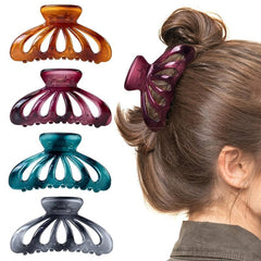 Colorful Clear Hair Claw Clip Non Slip Strong Hold Grip Hair Jaw Clip