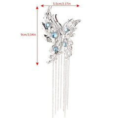 Butterfly Jumbo Tassel Hair Clip Metal Butterfly Hair Pin Minimalist Hair Claw