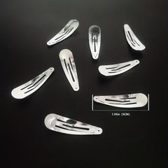40pcs Metal Hair Clip 5.08cm Polishing Snap Clip Non Slip Hair Accessory