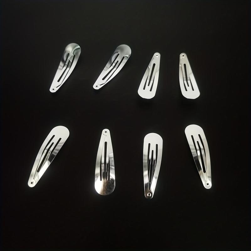 40pcs Metal Hair Clip 5.08cm Polishing Snap Clip Non Slip Hair Accessory