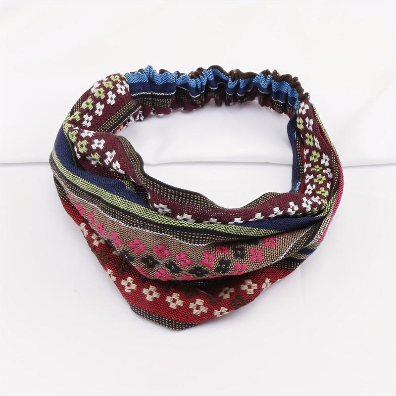Boho Style Knitting Headband Hair Accessories Head Scarf