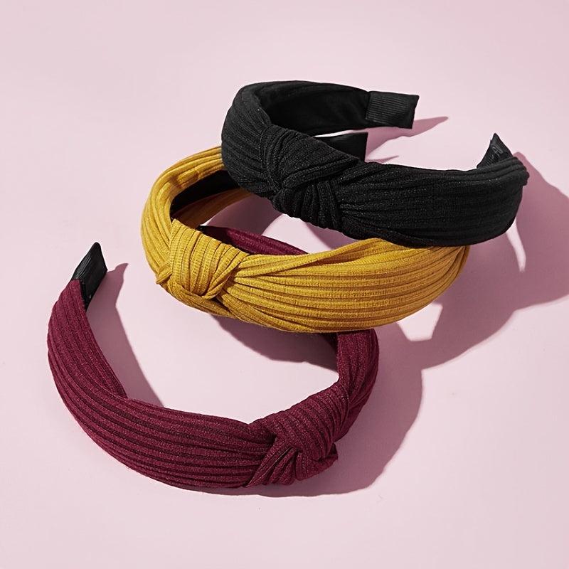 3pcs Mixed Headband Fabric Hair Band Accessories Head Wrap Outdoor Hair Accessor