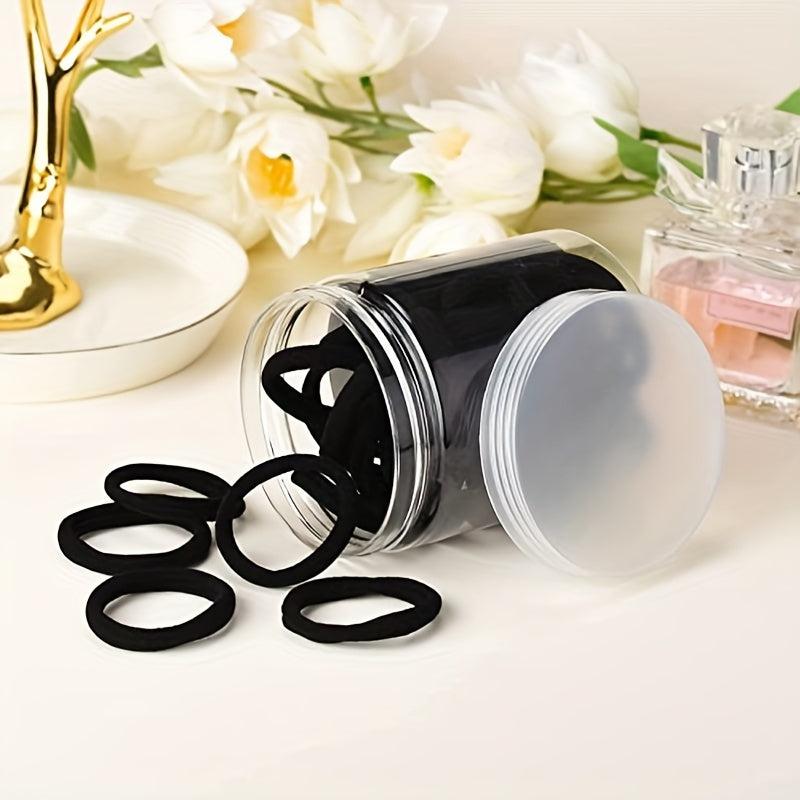 50PCS Seamless Elastic Hair Bands for Thick Curly Hair