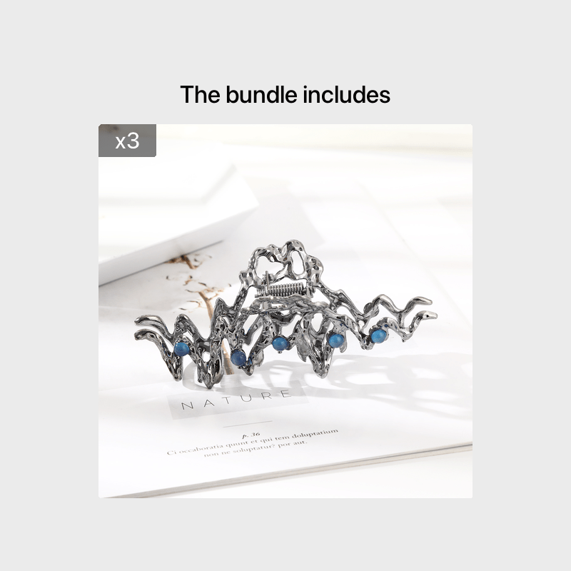 Irregular Crystal Hair Pin Hair Clips For Thick Thin Hair