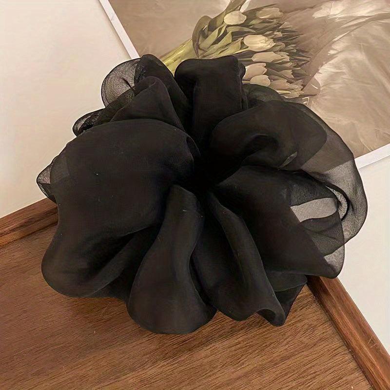 Solid Chiffon Scrunchies Hair Tie Hair Rope Ponytail Holder Hair Accessories