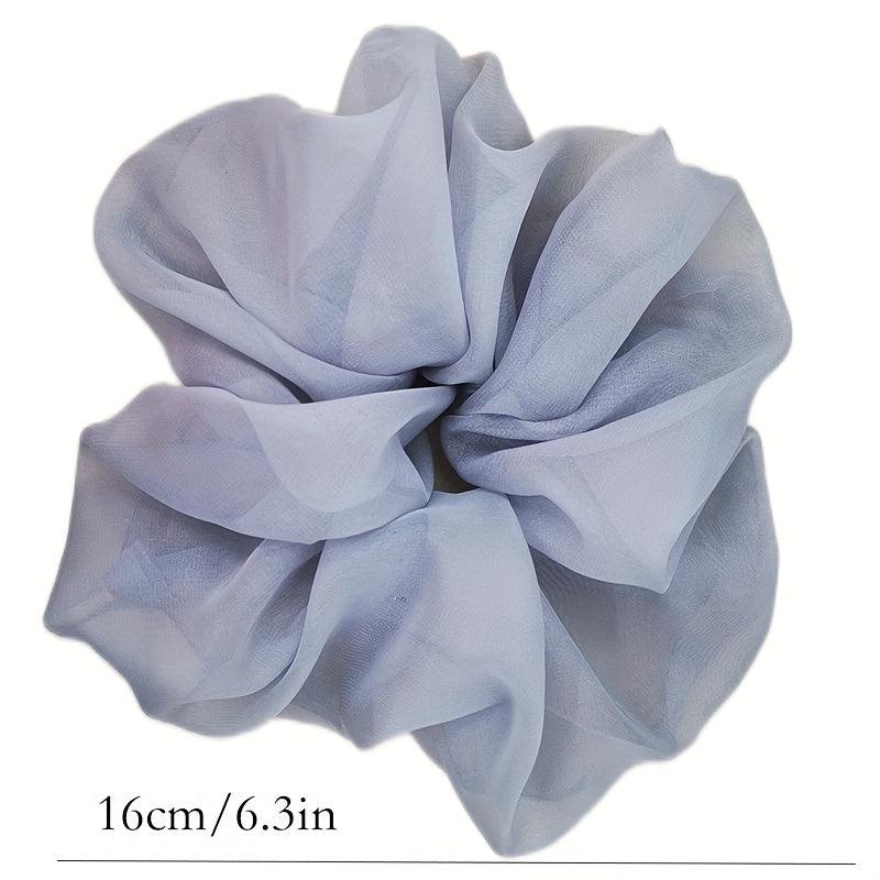 Solid Chiffon Scrunchies Hair Tie Hair Rope Ponytail Holder Hair Accessories