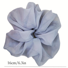 Solid Chiffon Scrunchies Hair Tie Hair Rope Ponytail Holder Hair Accessories