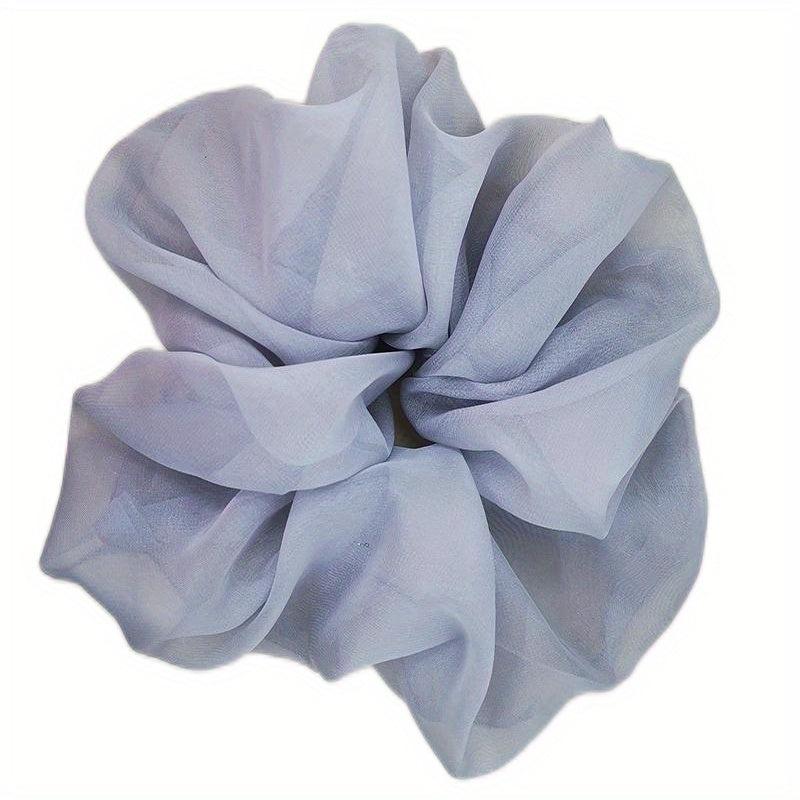 Solid Chiffon Scrunchies Hair Tie Hair Rope Ponytail Holder Hair Accessories