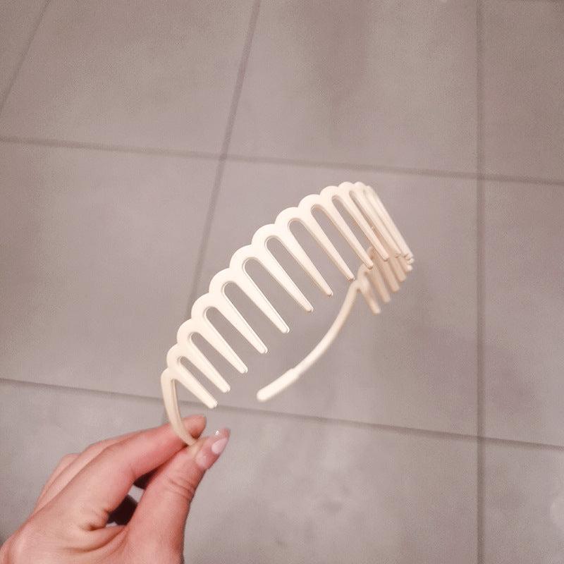 Wave Shape Plastic Hair Comb Headband Elastic Headbands Hair Accessories