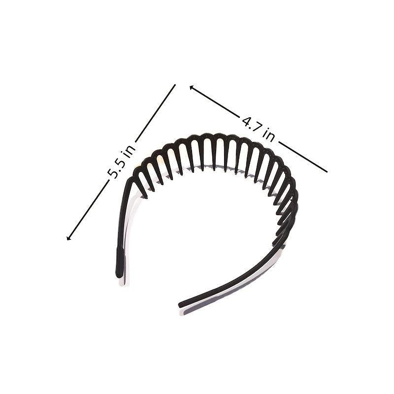 Wave Shape Plastic Hair Comb Headband Elastic Headbands Hair Accessories
