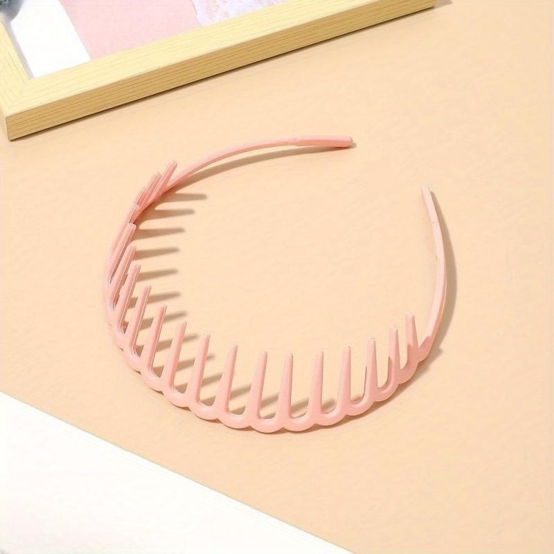 Wave Shape Plastic Hair Comb Headband Elastic Headbands Hair Accessories