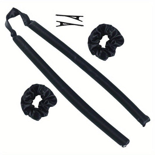 Heatless Curling Rod Headband for Long Hair - Lazy Hair Curler