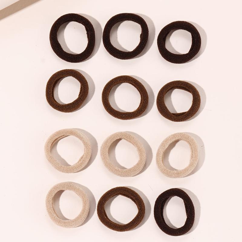 100pcs Hair Elastics Ties Thick Stretchy Rubber Band