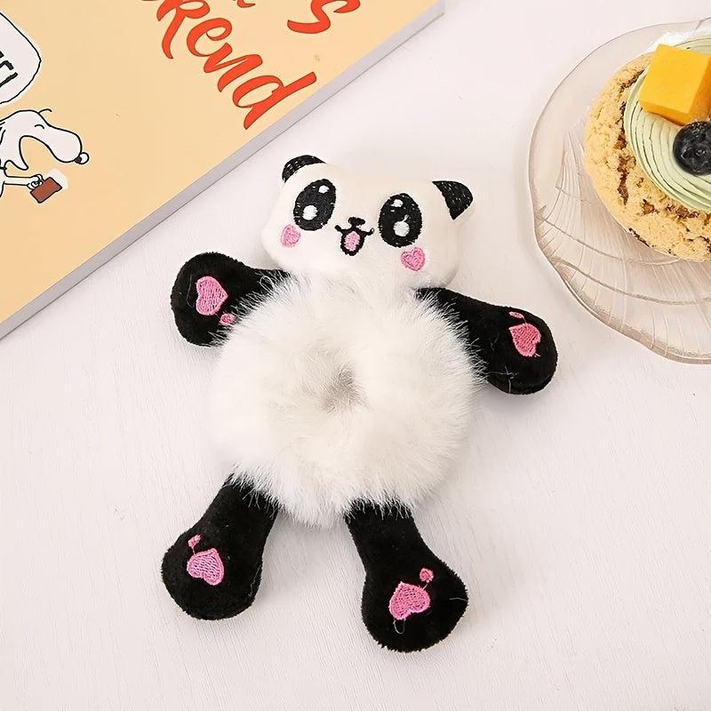 Plush Hair Tie Bear Tie Hair Head Rope Ponytail Holster Hair Scrunchies