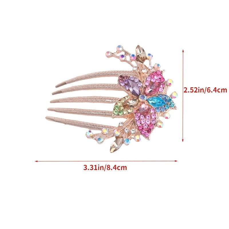 Rhinestone Hair Comb Barrette Hair Clip
