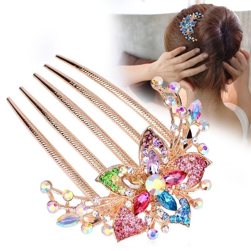 Rhinestone Hair Comb Barrette Hair Clip