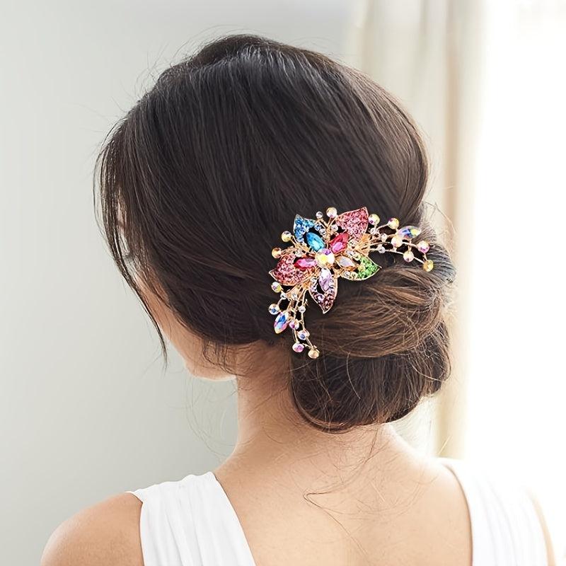 Rhinestone Hair Comb Barrette Hair Clip