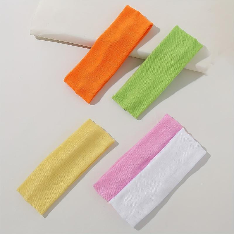 5PCS Non Slip Sports Yoga Headband Sweat Running Hair Bands