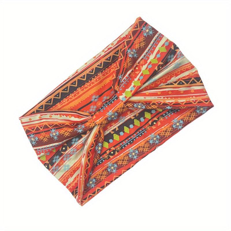 Boho Headband Wide Knot Hair Band Elastic Turban Head Band