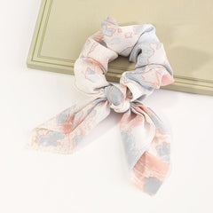1 Pc Colorful Style Scarf Scrunchies Hair Tie Hair Rope Bow Decor Headdress
