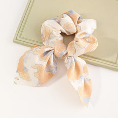 1 Pc Colorful Style Scarf Scrunchies Hair Tie Hair Rope Bow Decor Headdress