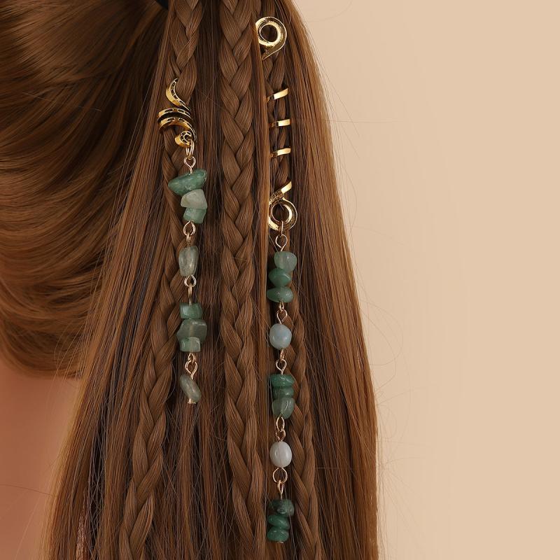 Dreadlocks Turnbuckle Hairpin Tassel Sulfur Stone Street Style