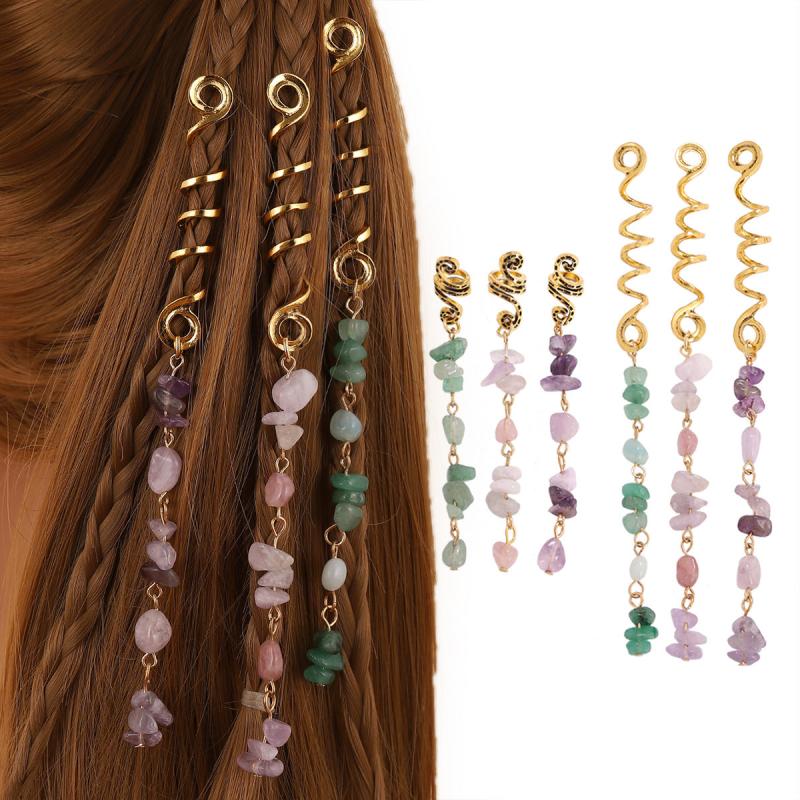 Dreadlocks Turnbuckle Hairpin Tassel Sulfur Stone Street Style
