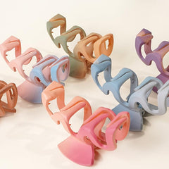 6pcs Wavy Hair Claw Clip Non Slip Grip Hair Jaw Clip For Thick Hair