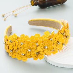 Flower Sponge Hairband Women Pure Hairband Hair Accessories