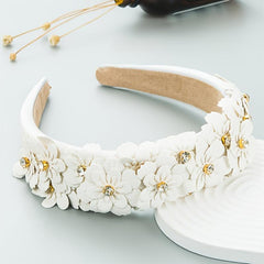 Flower Sponge Hairband Women Pure Hairband Hair Accessories