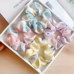 4pcs Gradient Scrunchies Hair Tie Large Hair Rope Ponytail Holder