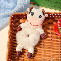 Cartoon Style Fluffy Hair Tie for Girls - Animal Series Decor Hair Rope