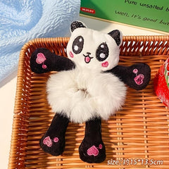 Cartoon Style Fluffy Hair Tie for Girls - Animal Series Decor Hair Rope