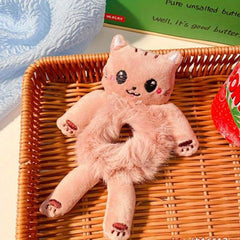 Cartoon Style Fluffy Hair Tie for Girls - Animal Series Decor Hair Rope