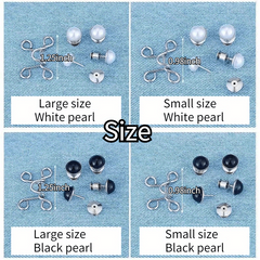 Pearl Metal Pants Buttons Pins For Clothing Jeans Adjustments