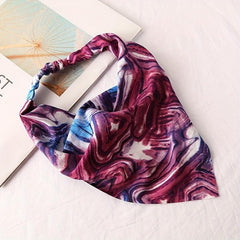 Boho Triangle Hairband Tie Dyed Fabric Headband