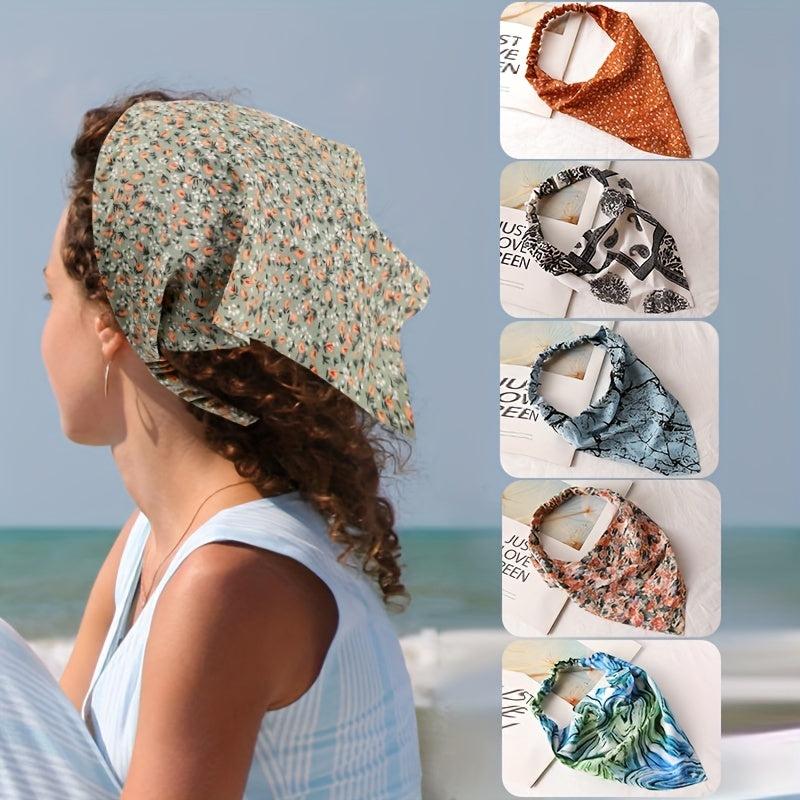 Boho Triangle Hairband Tie Dyed Fabric Headband