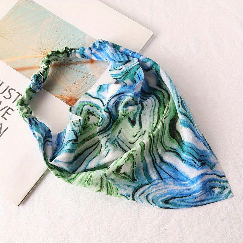 Boho Triangle Hairband Tie Dyed Fabric Headband