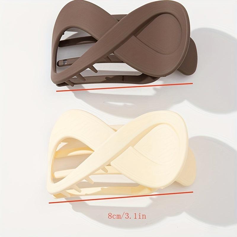 2pcs Large Hair Claw Clip for Ponytail Women Girls