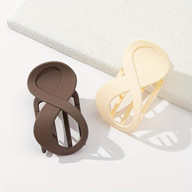 2pcs Large Hair Claw Clip for Ponytail Women Girls