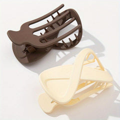 2pcs Large Hair Claw Clip for Ponytail Women Girls
