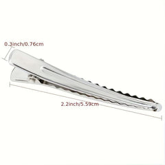 50 Packs 5.99 cm Metal Duck Billed Hair Clips for Women Girls Hairdresser