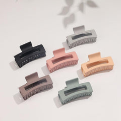 Frosted Square Hair Claw Accessory