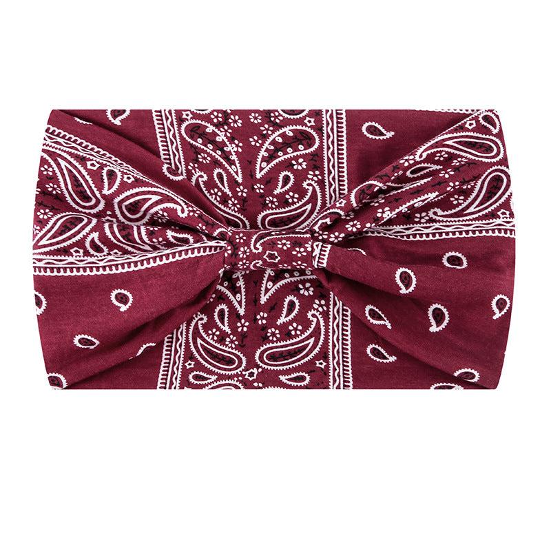 Boho Wide Headband for Women, Elastic Twisted Style Hair Wrap