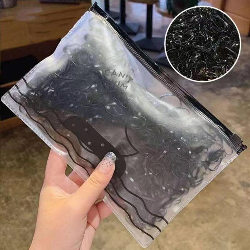 500pcs Colorful Disposable Hair Bands Elastic Hair Ties