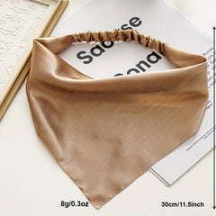 Solid Color Fabric Head Scarf Women's Hair Band